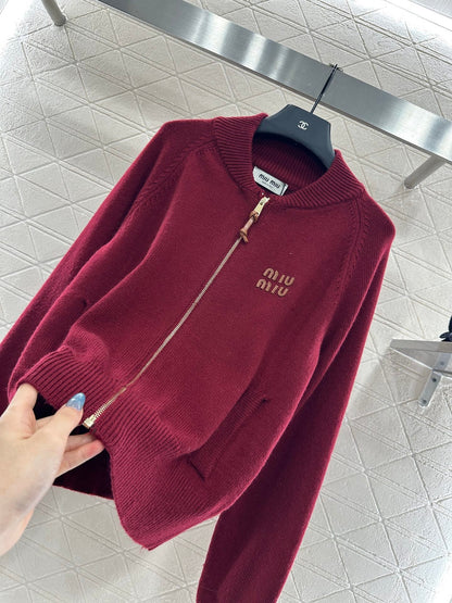 25fw Zipper knit jacket