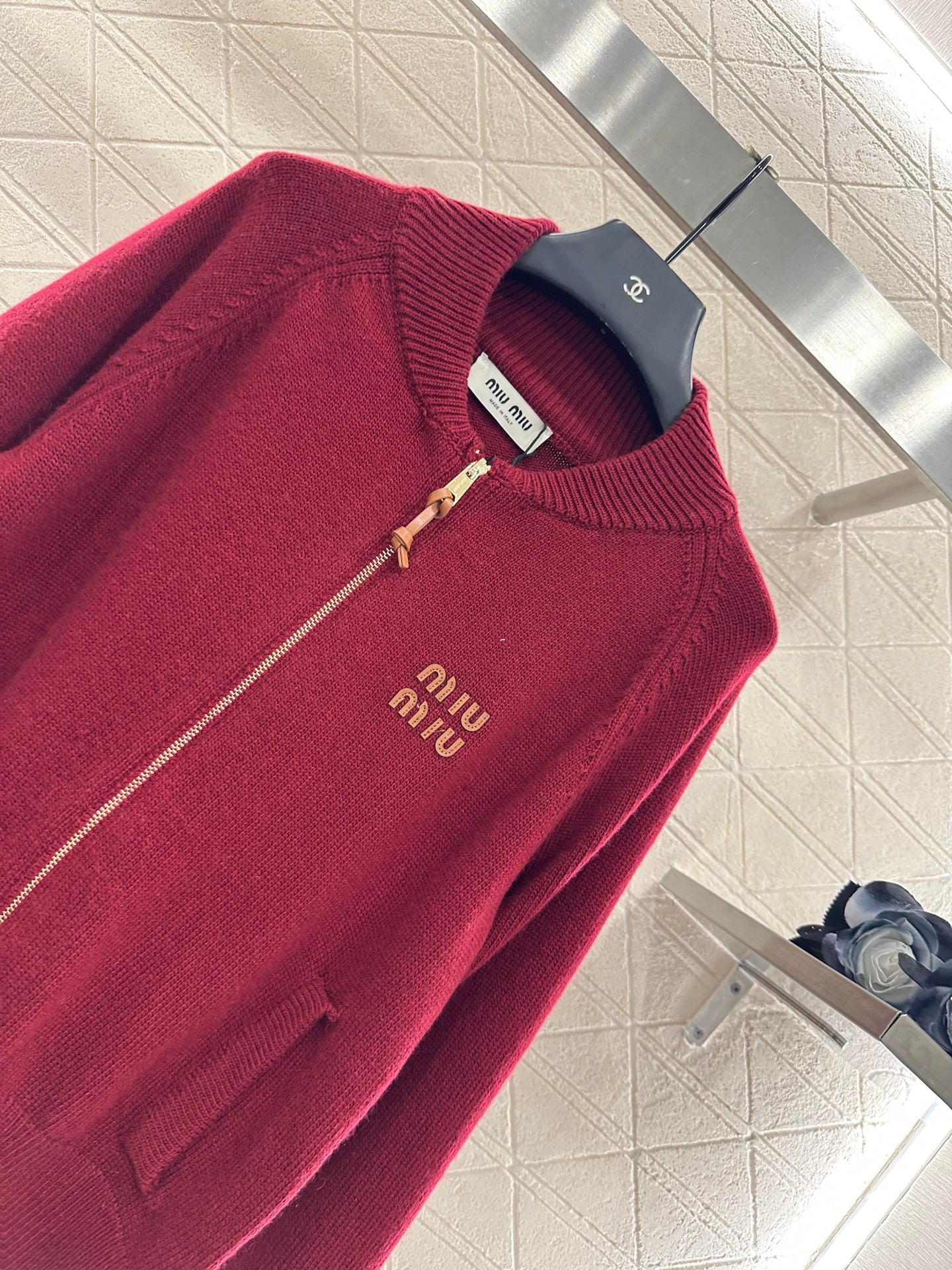 25fw Zipper knit jacket