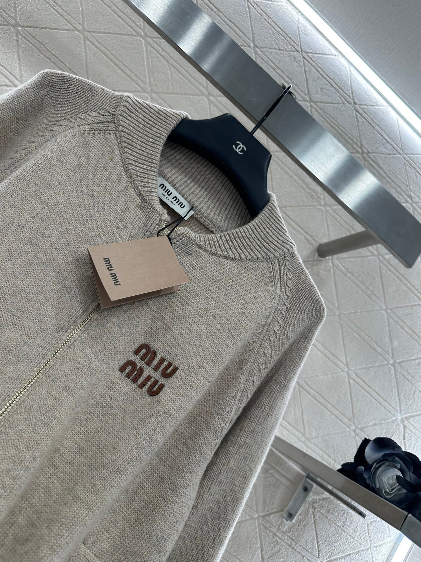 25fw Zipper knit jacket