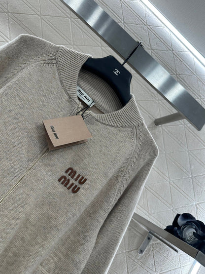 25fw Zipper knit jacket