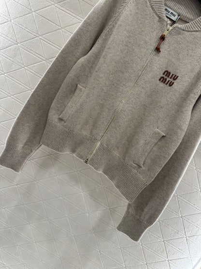 25fw Zipper knit jacket