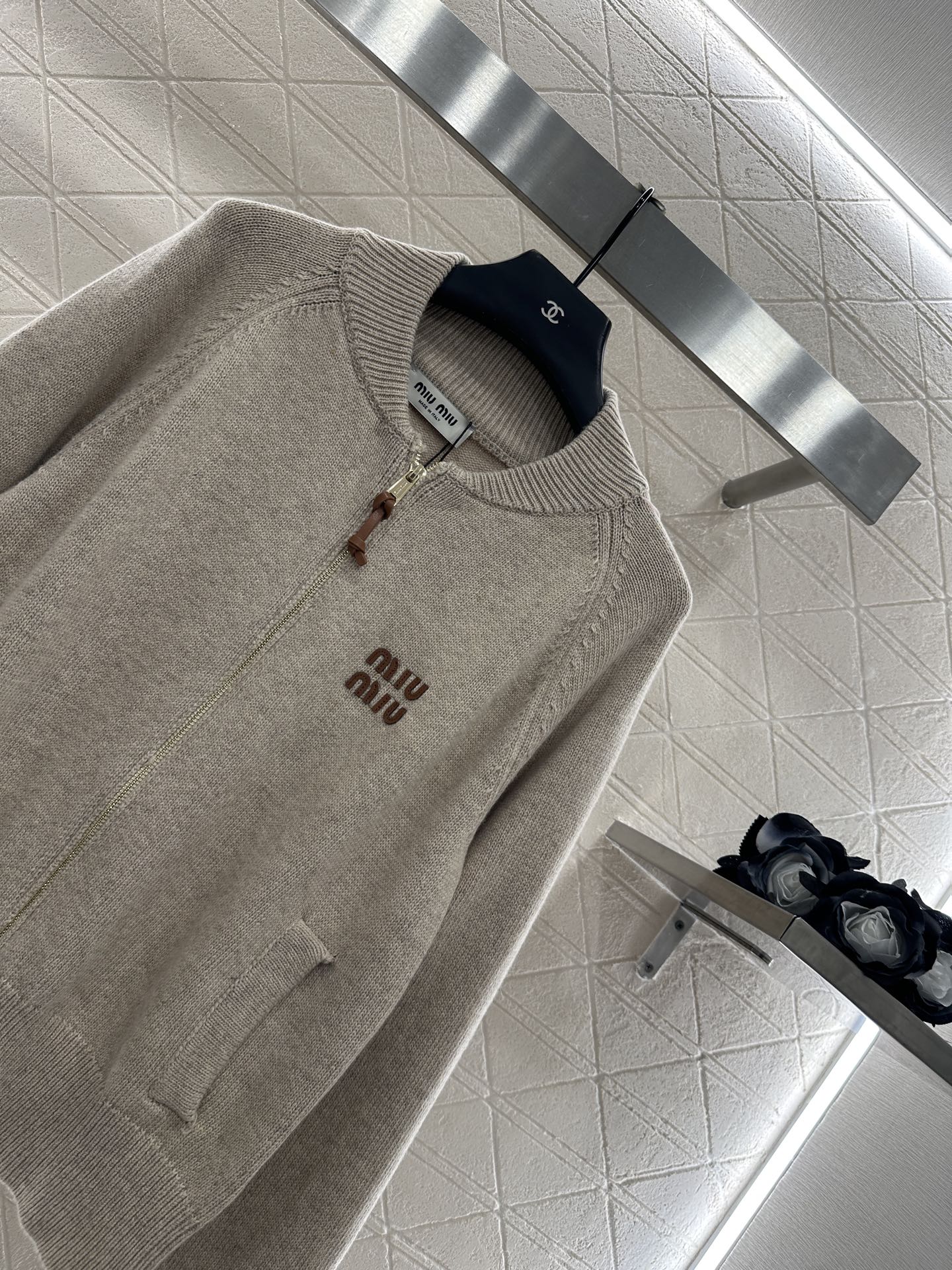 25fw Zipper knit jacket