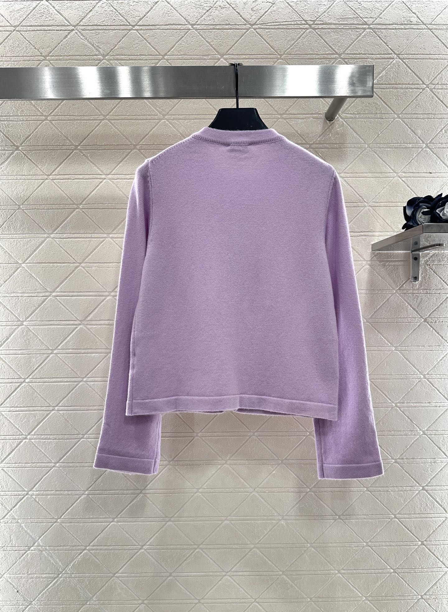 25fw Heavy industry nail bead knitted cardigan