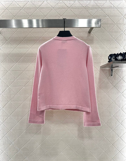 25fw Heavy industry nail bead knitted cardigan