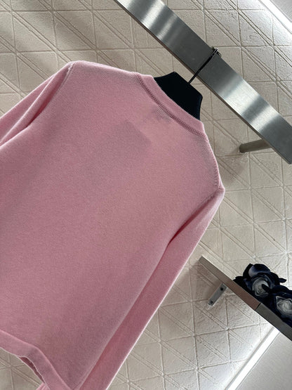 25fw Heavy industry nail bead knitted cardigan