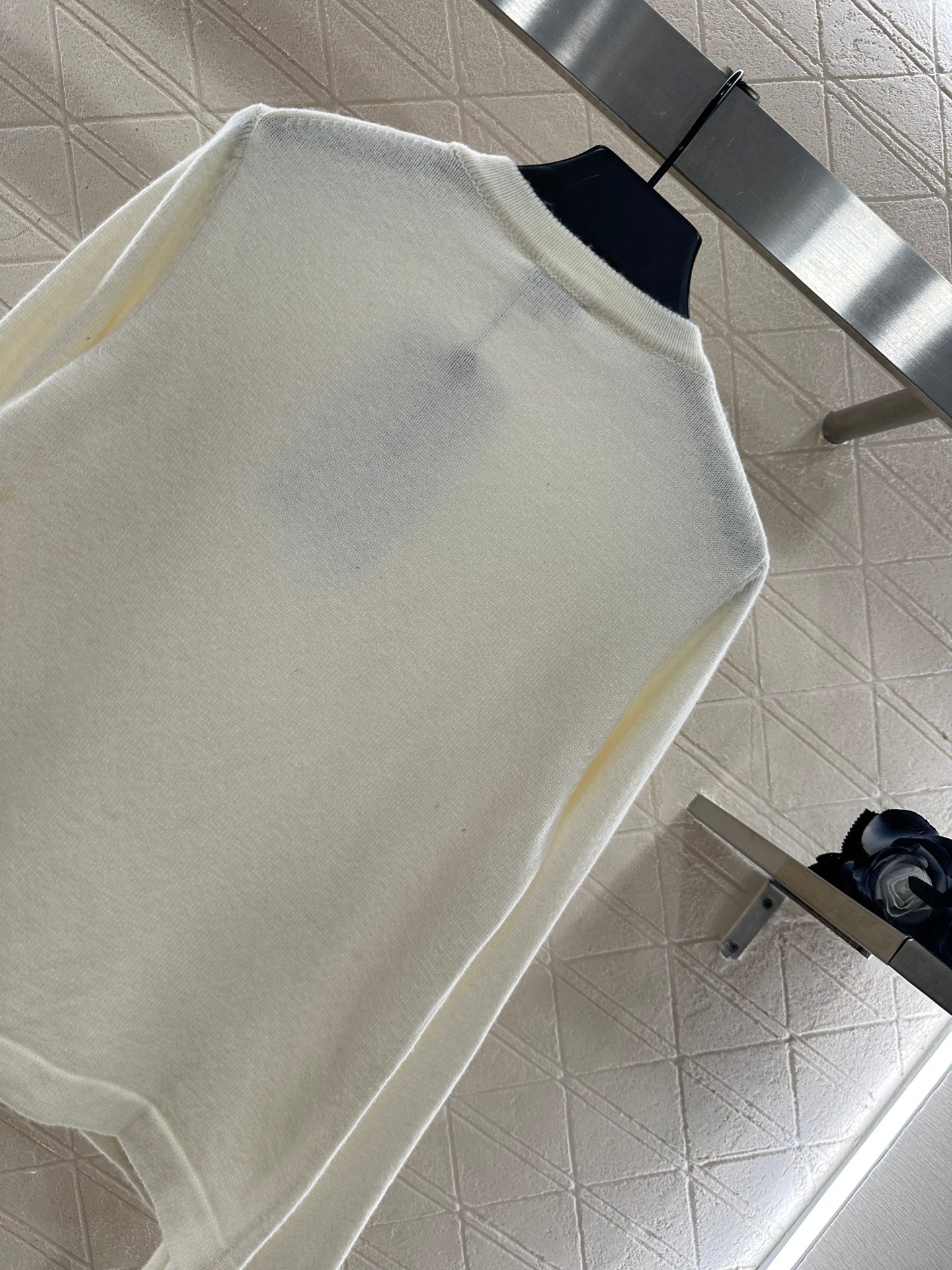 25fw Heavy industry nail bead knitted cardigan