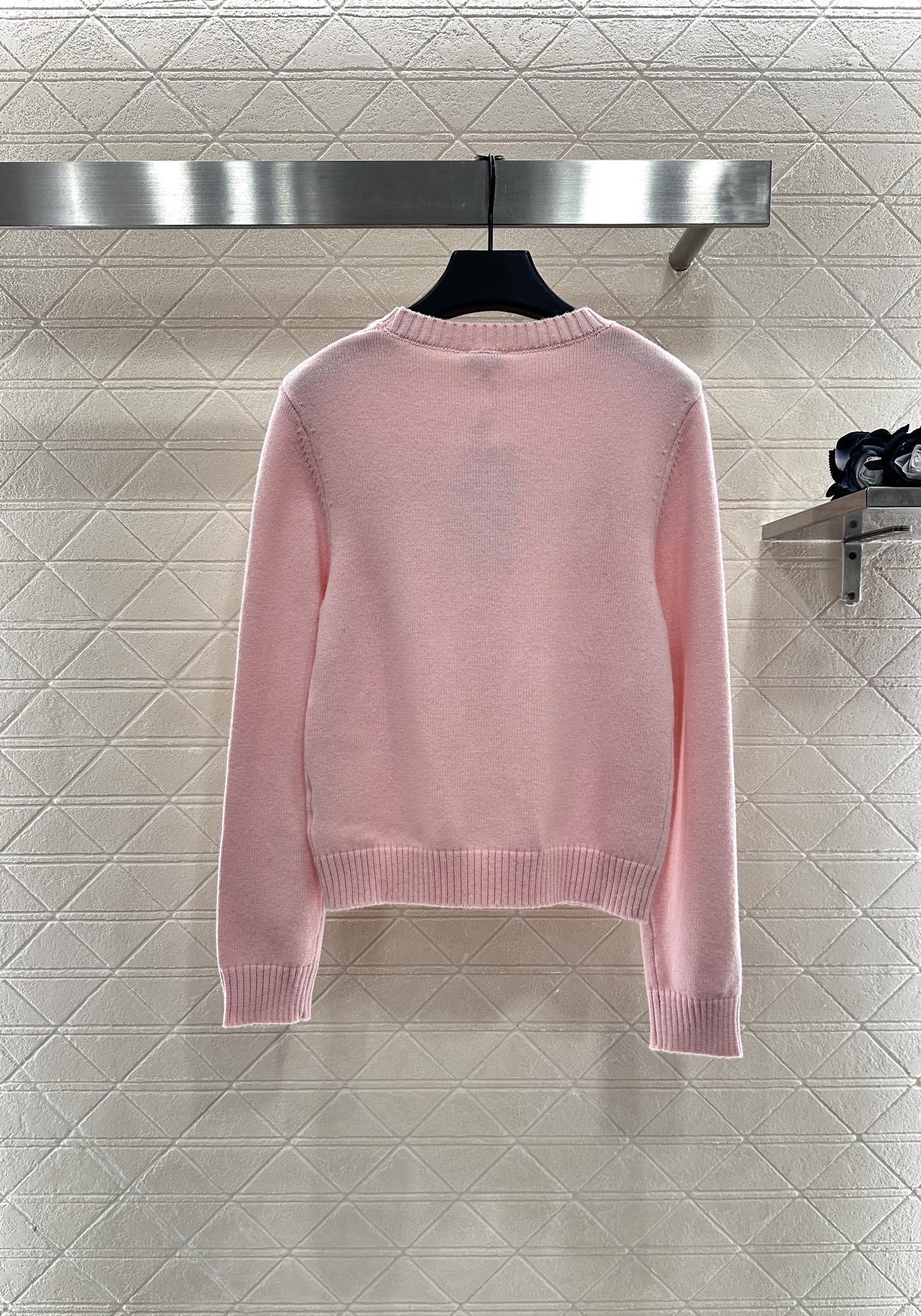 25fw Letter logo loose knit top