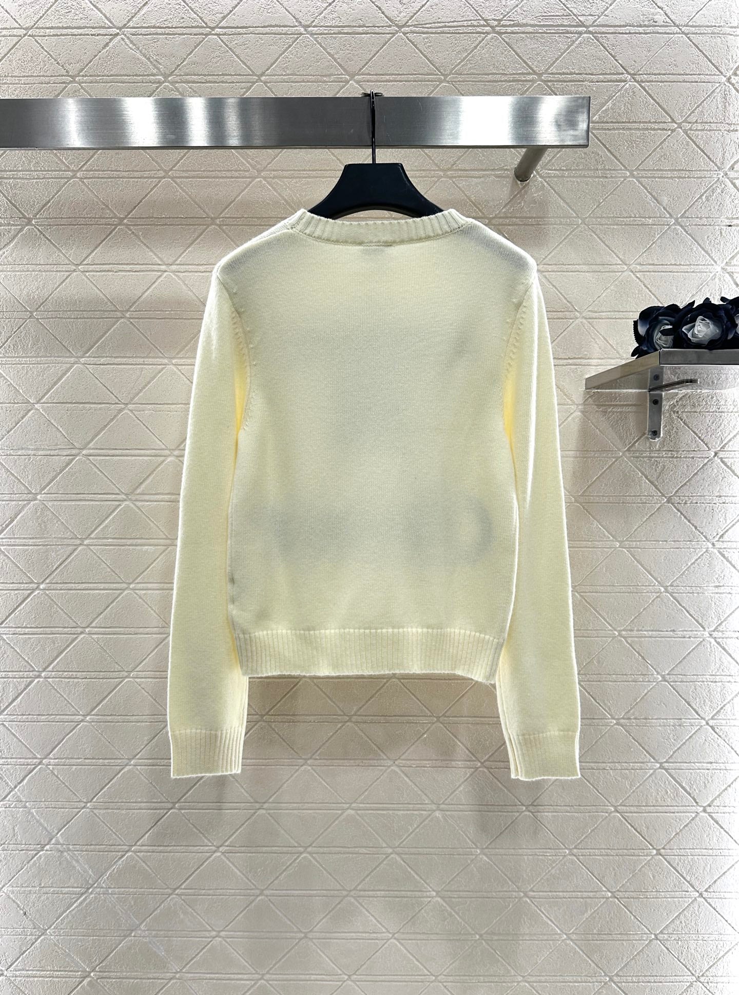 25fw Letter logo loose knit top