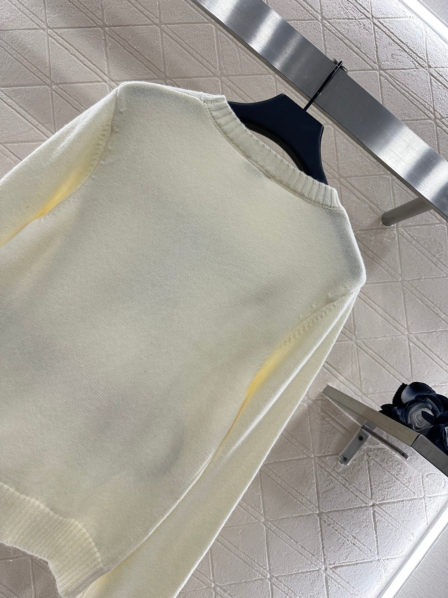 25fw Letter logo loose knit top