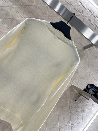 25fw Letter logo loose knit top