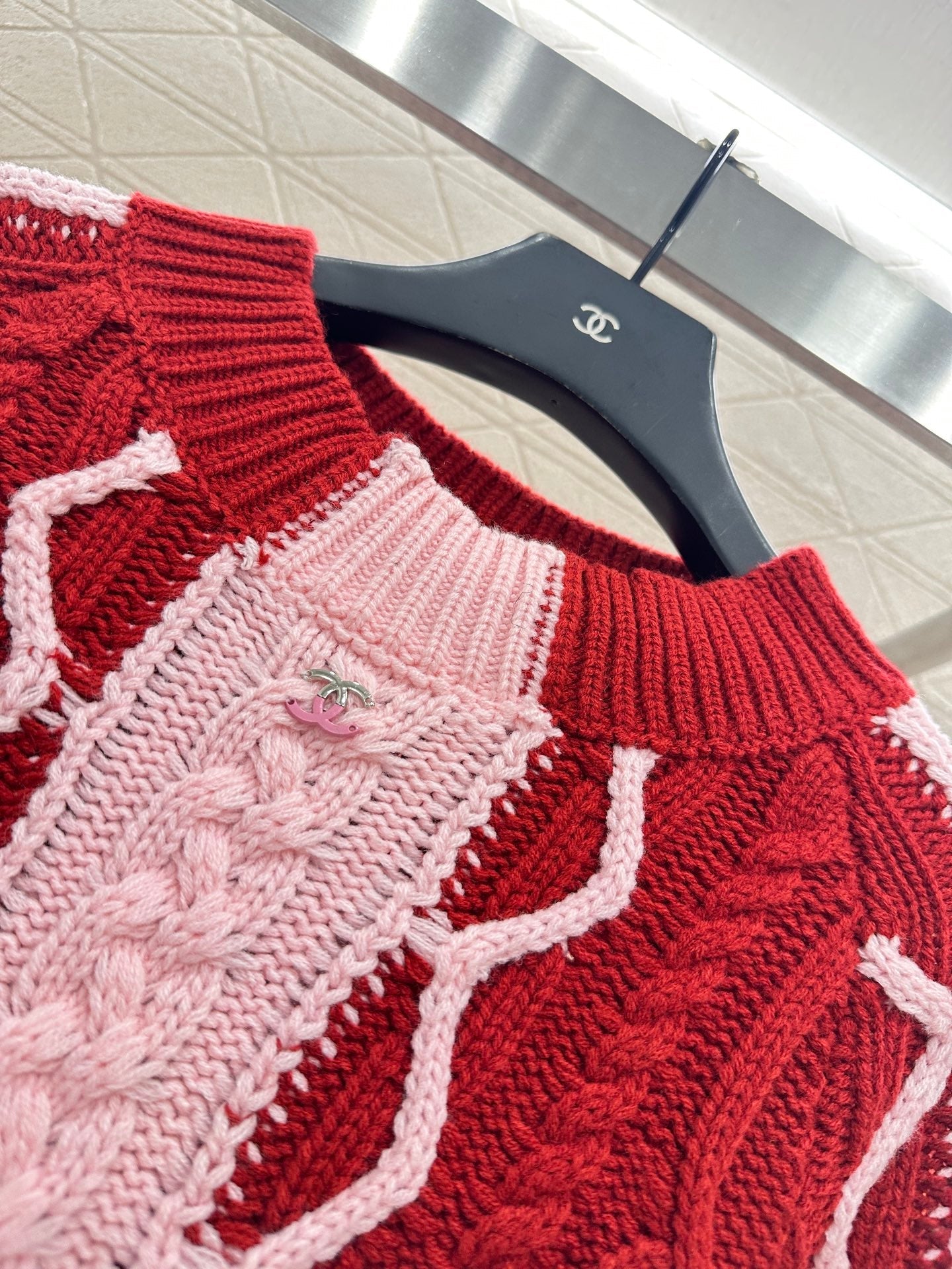 25fw Crochet woolen dress