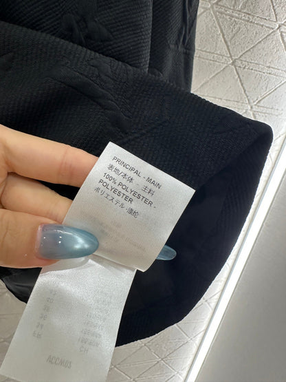 25fw Embossed hooded waist cinching set