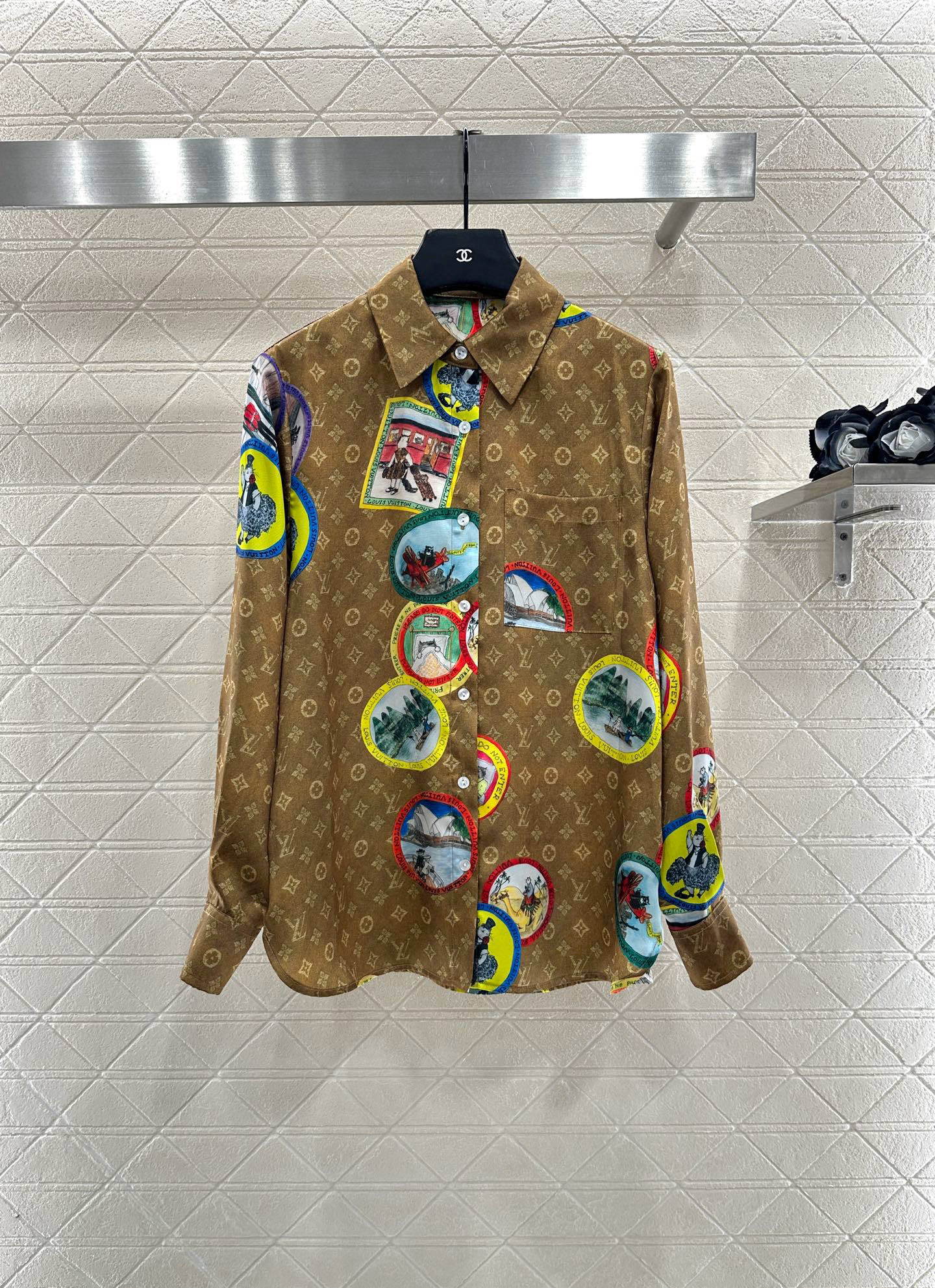 25fw Active full print pajama shorts set