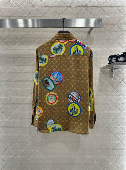 25fw Active full print pajama shorts set