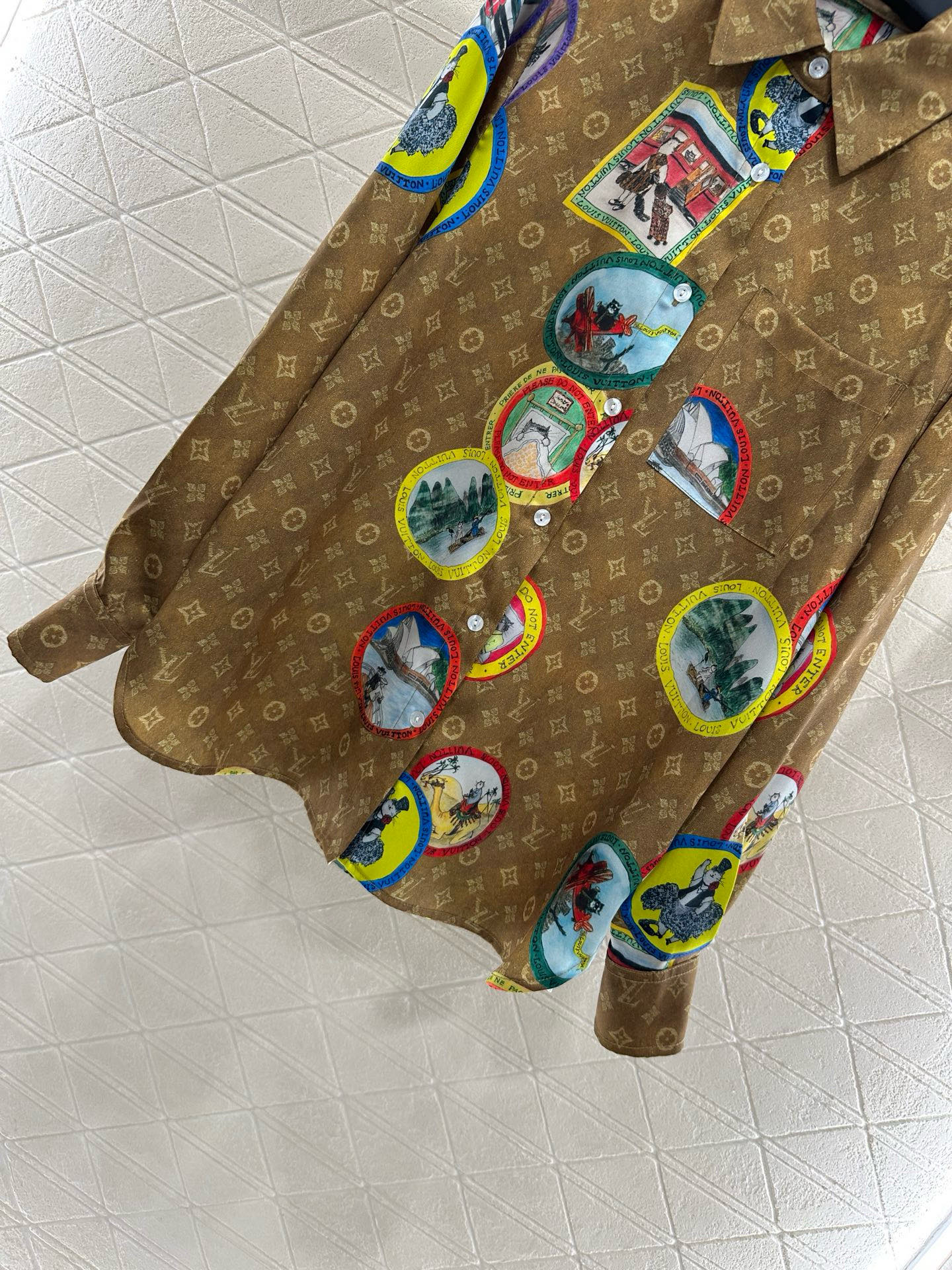 25fw Active full print pajama shorts set