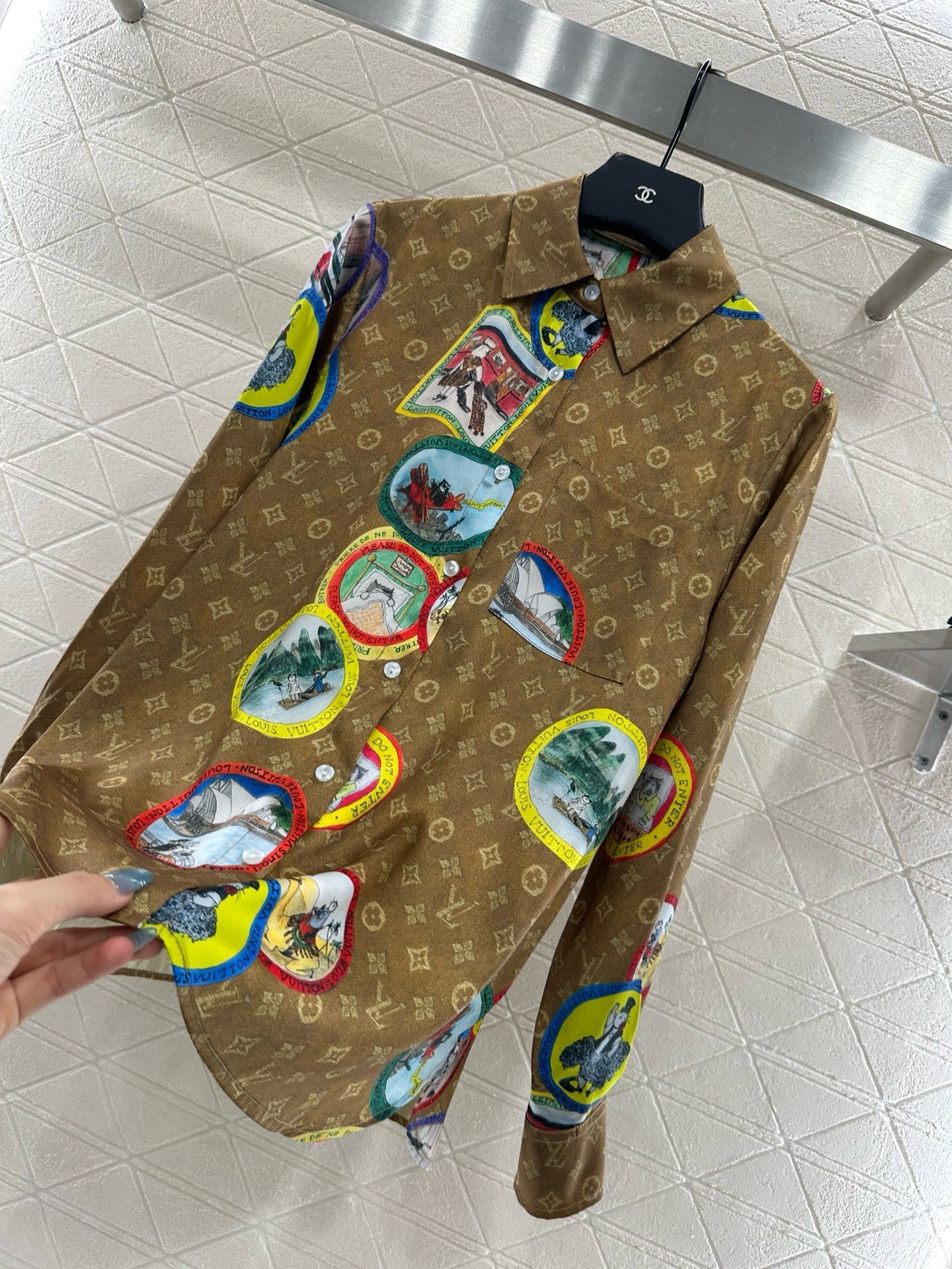 25fw Active full print pajama shorts set