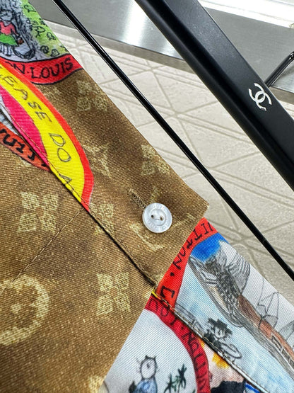 25fw Active full print pajama shorts set