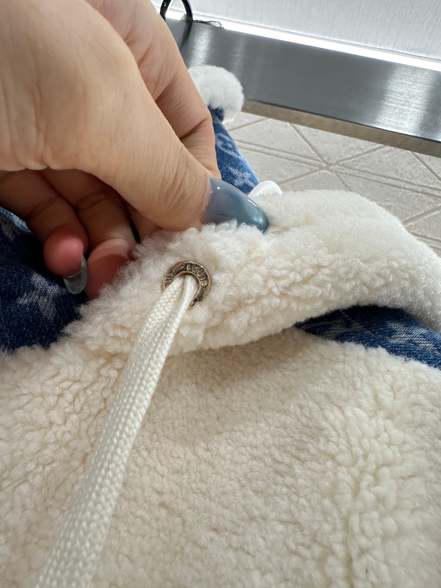 25fw AHooded Teddy Lamb Coat