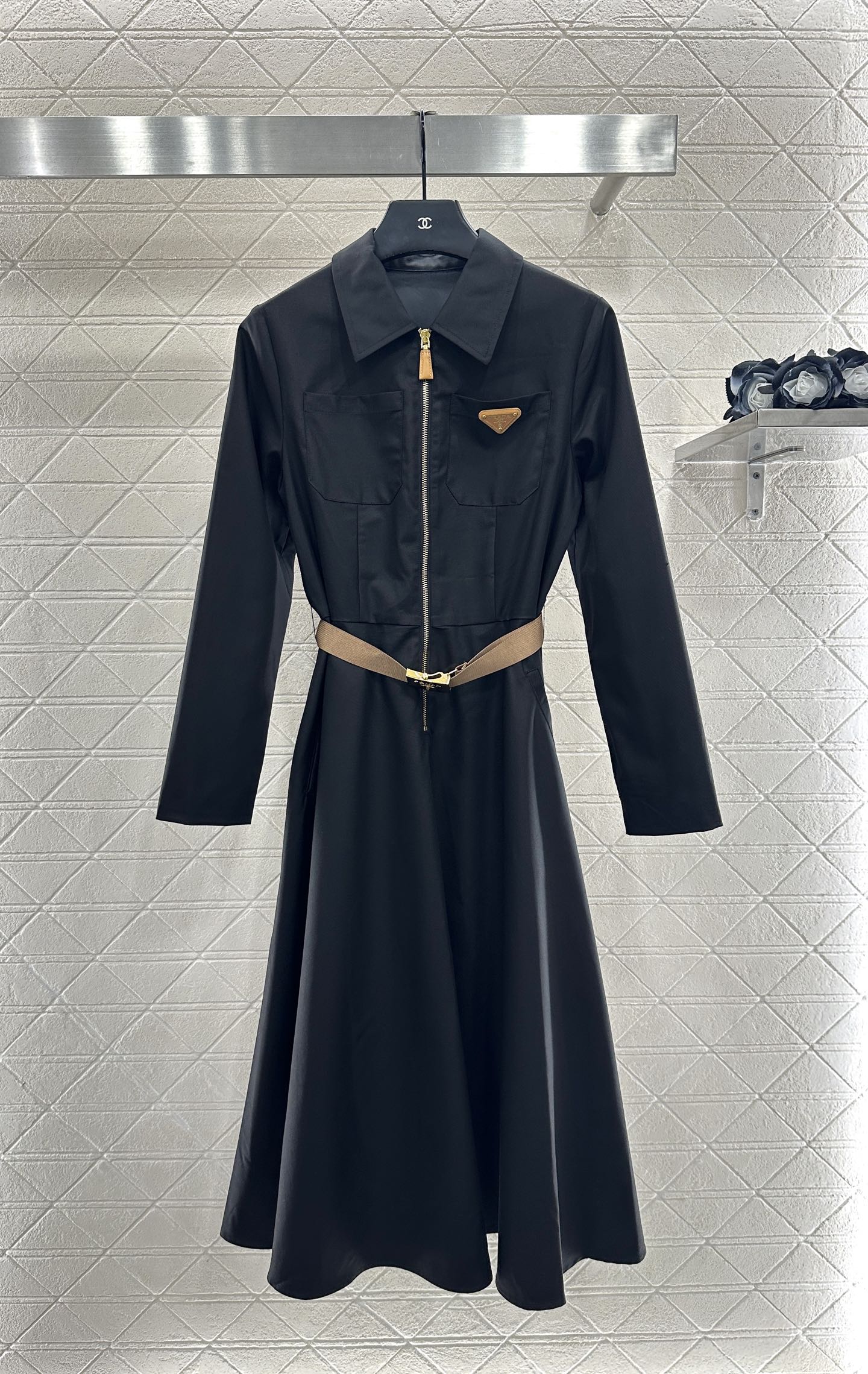 25fw Collar belt dress