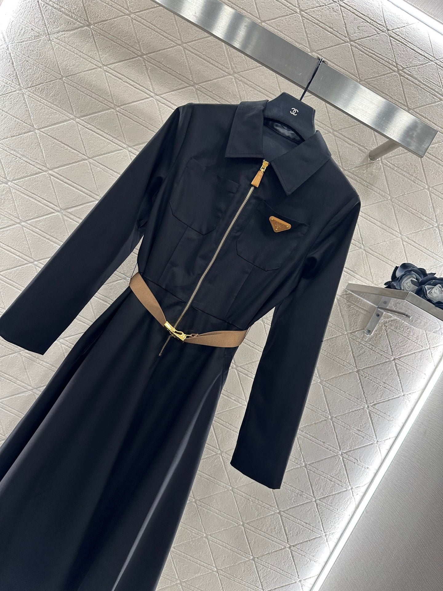 25fw Collar belt dress