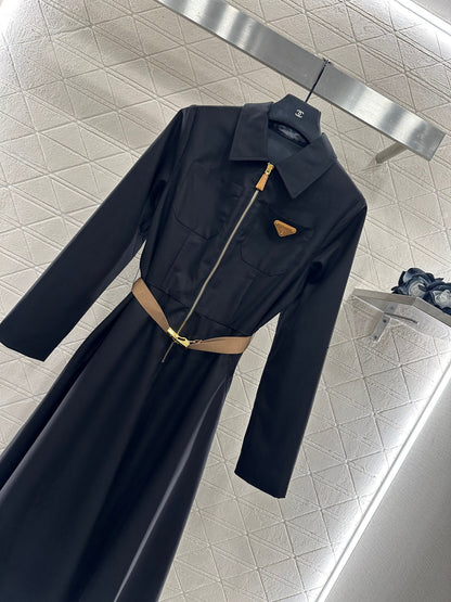 25fw Collar belt dress