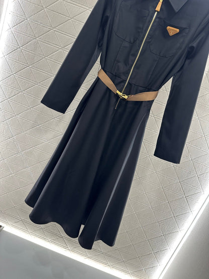 25fw Collar belt dress
