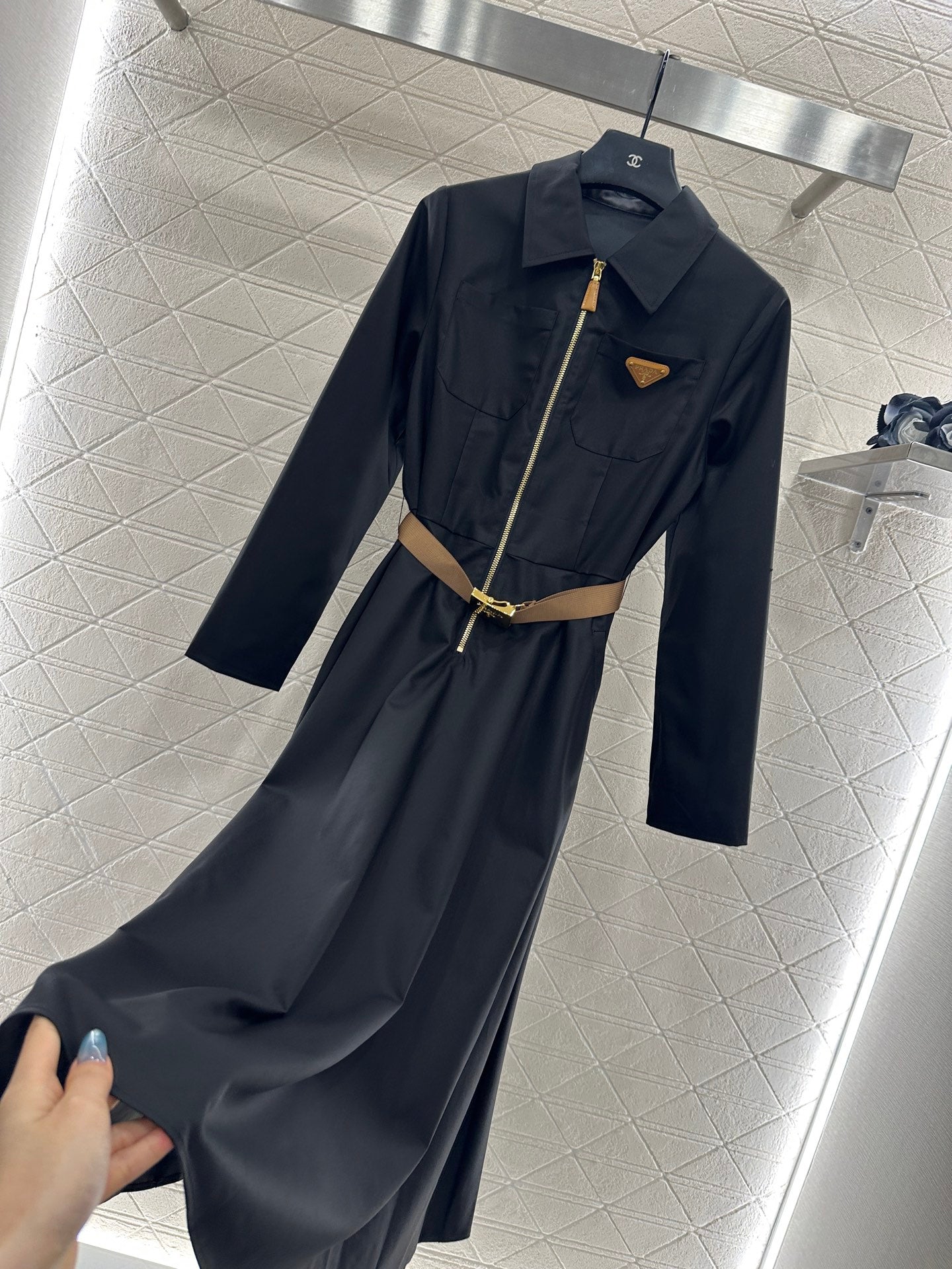 25fw Collar belt dress