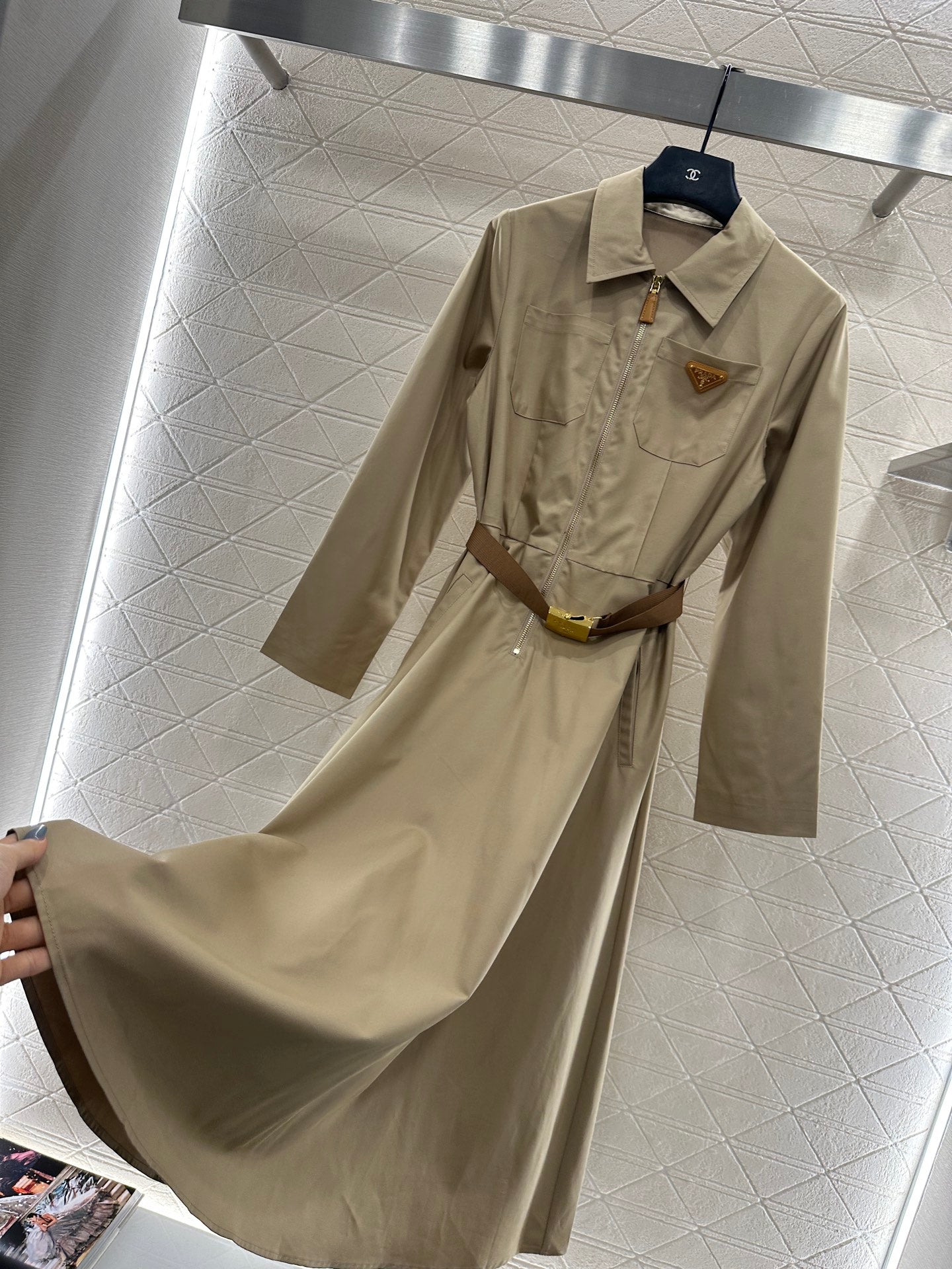 25fw Collar belt dress