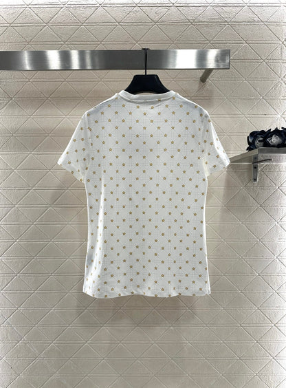 25fw Tengge pattern pentagram T-shirt