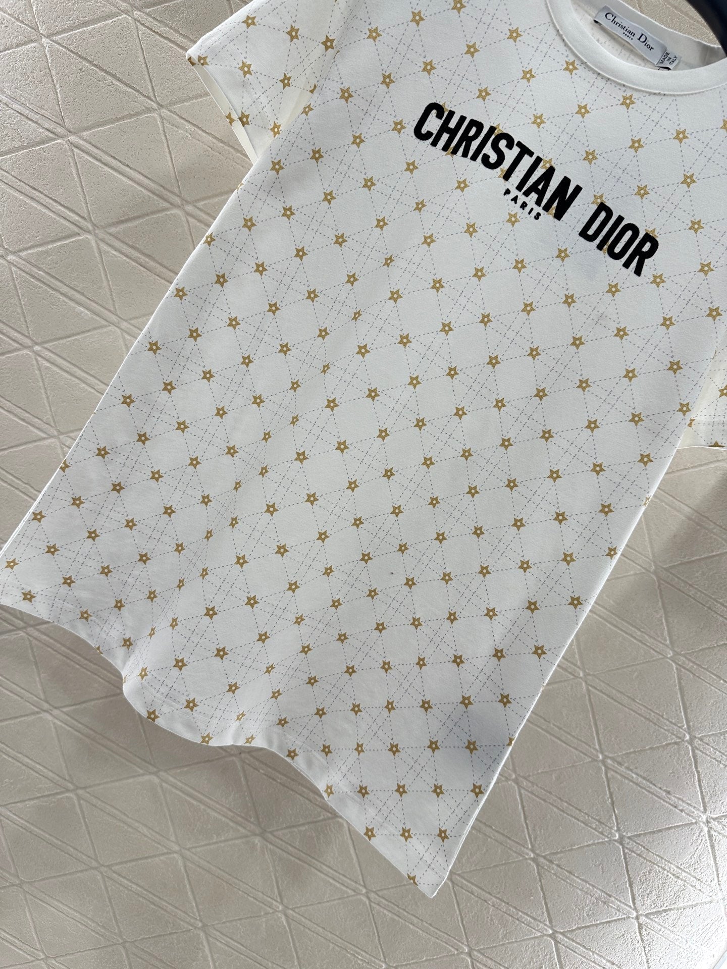 25fw Tengge pattern pentagram T-shirt