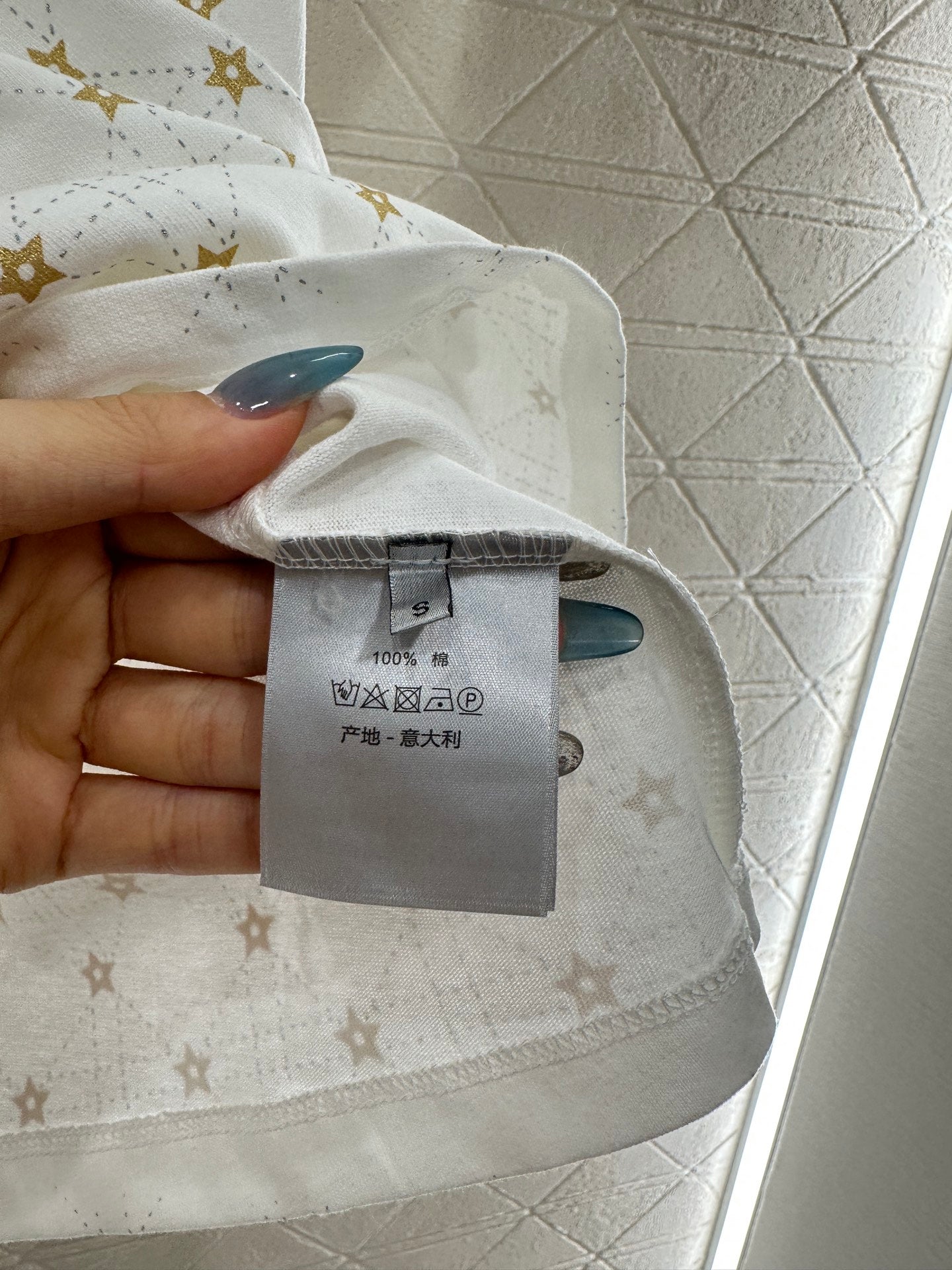 25fw Tengge pattern pentagram T-shirt