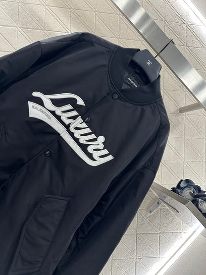 25fw Letter logo cotton jacket