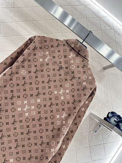 25fw Printed collar long sleeved shirt