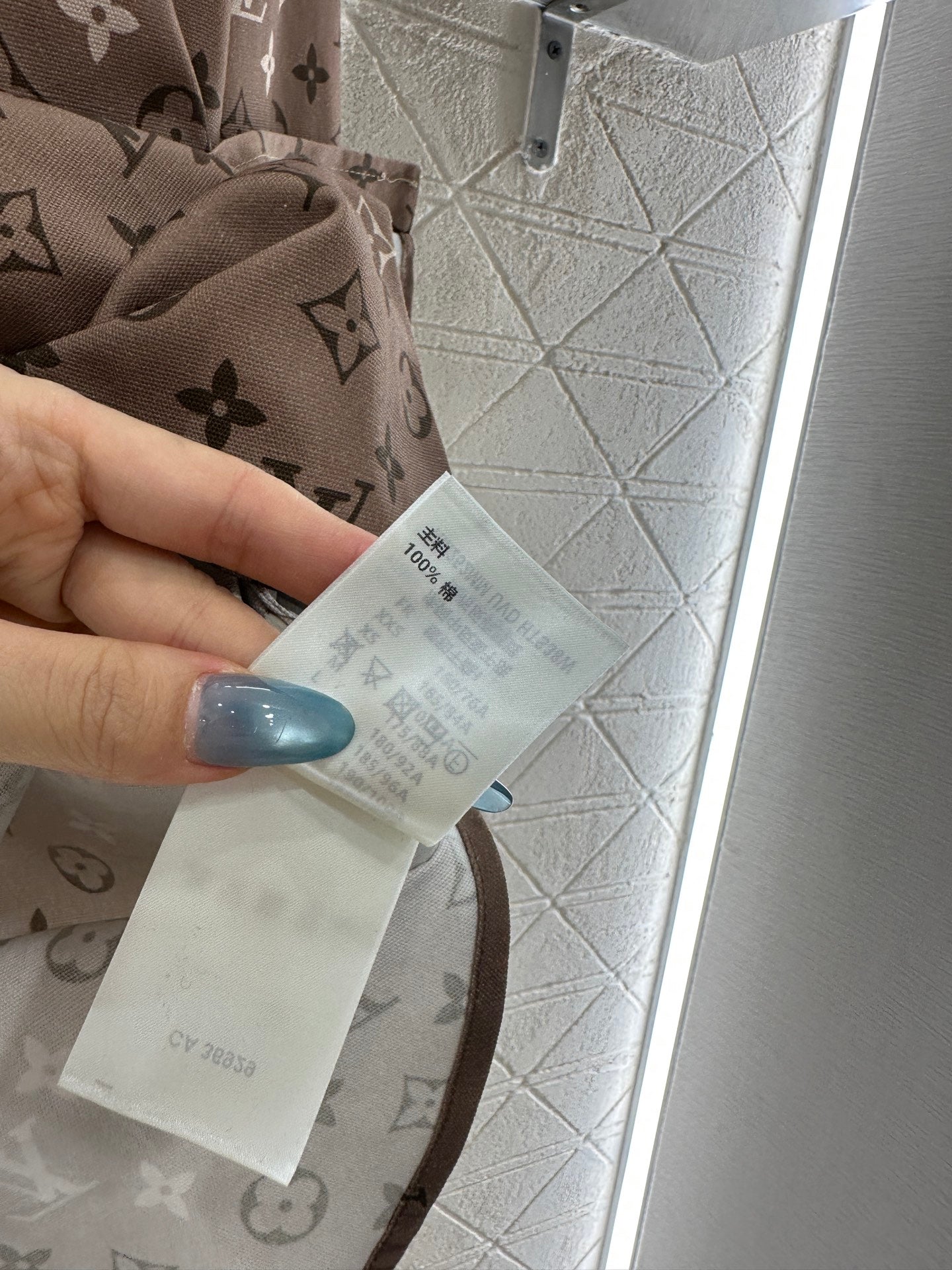 25fw Printed collar long sleeved shirt