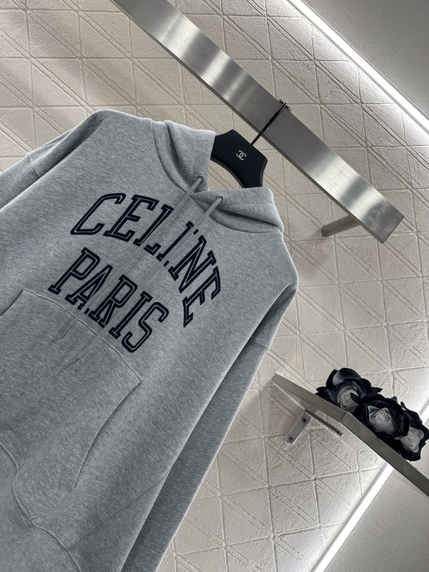 25fw Hooded letter hoodie