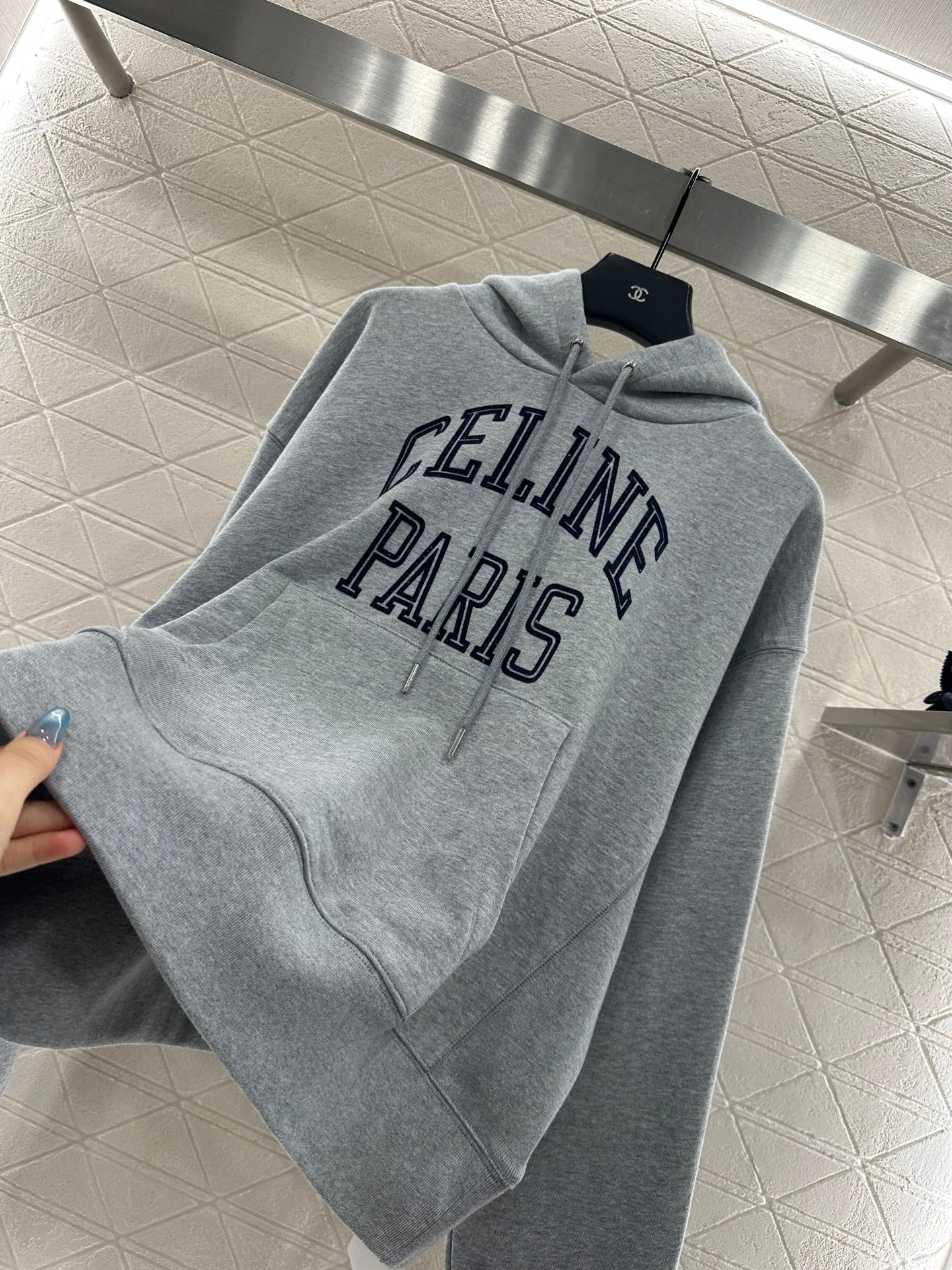 25fw Hooded letter hoodie
