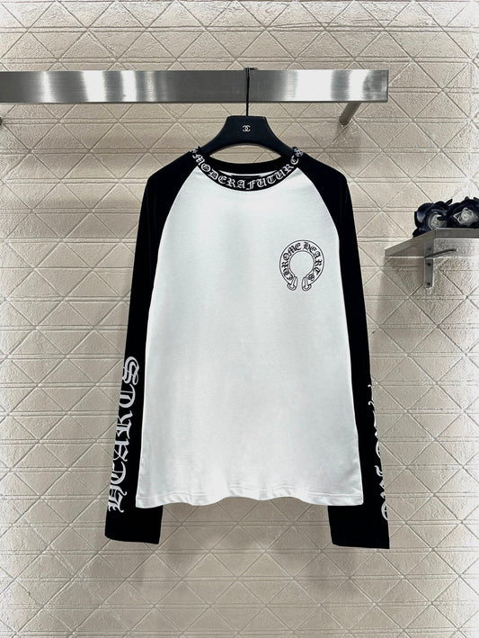 25fw Letter printed long sleeved shirt