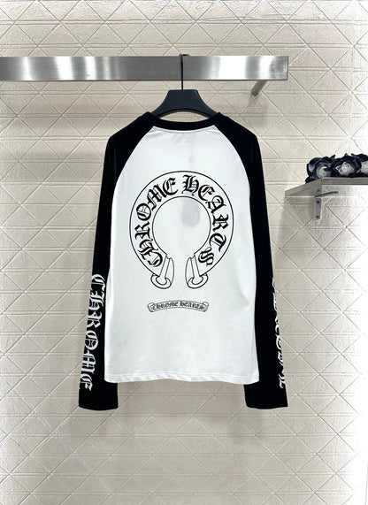 25fw Letter printed long sleeved shirt