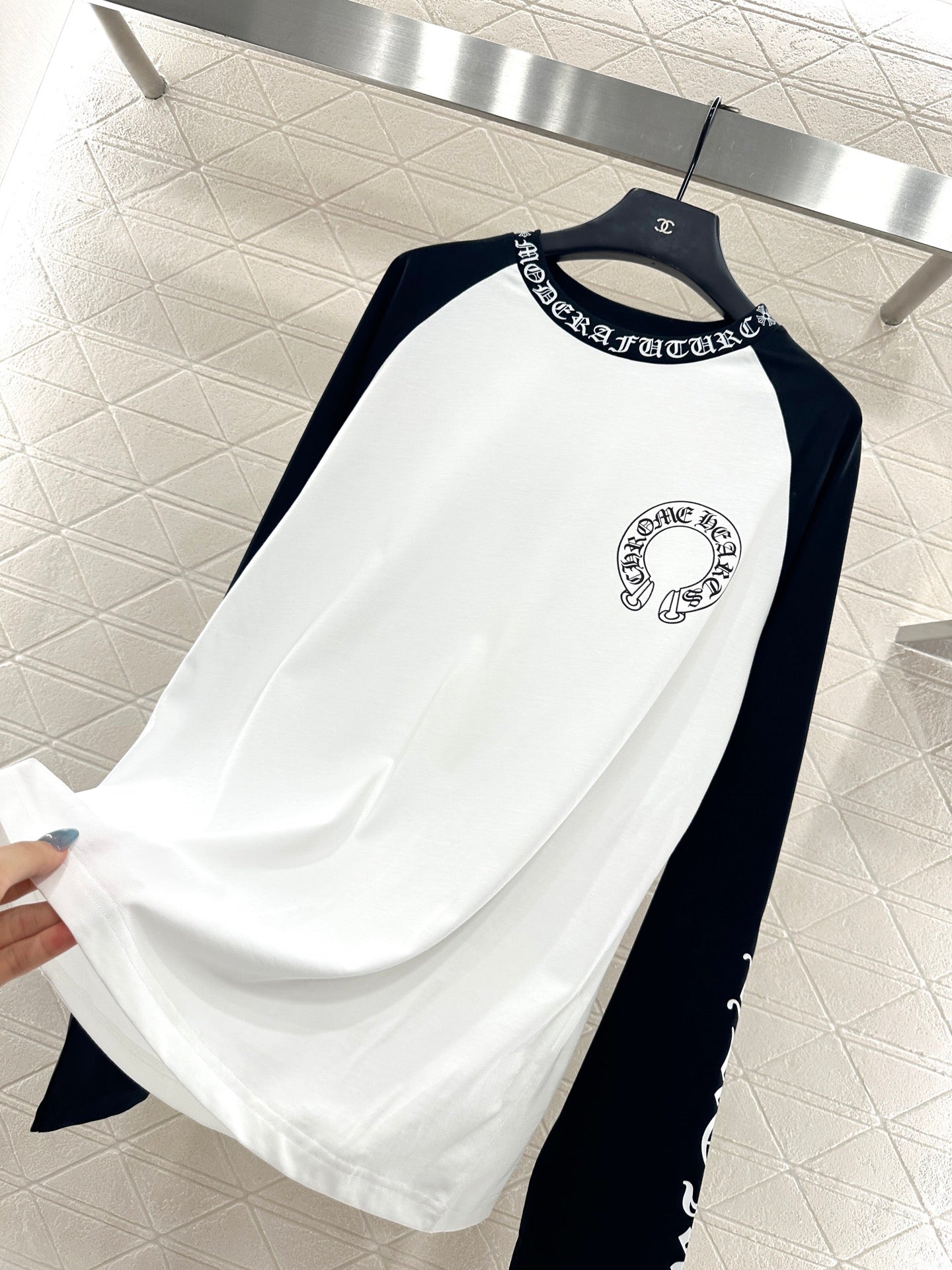 25fw Letter printed long sleeved shirt