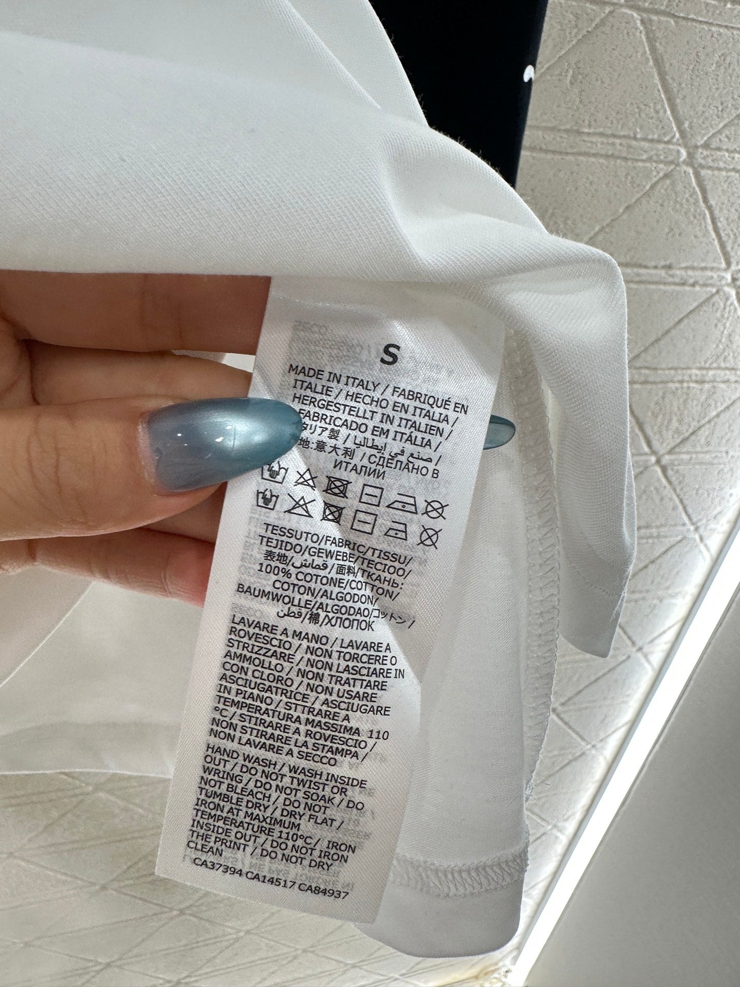 25fw Letter printed long sleeved shirt