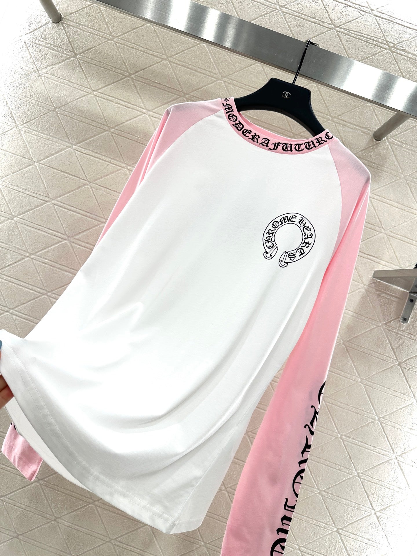 25fw Letter printed long sleeved shirt