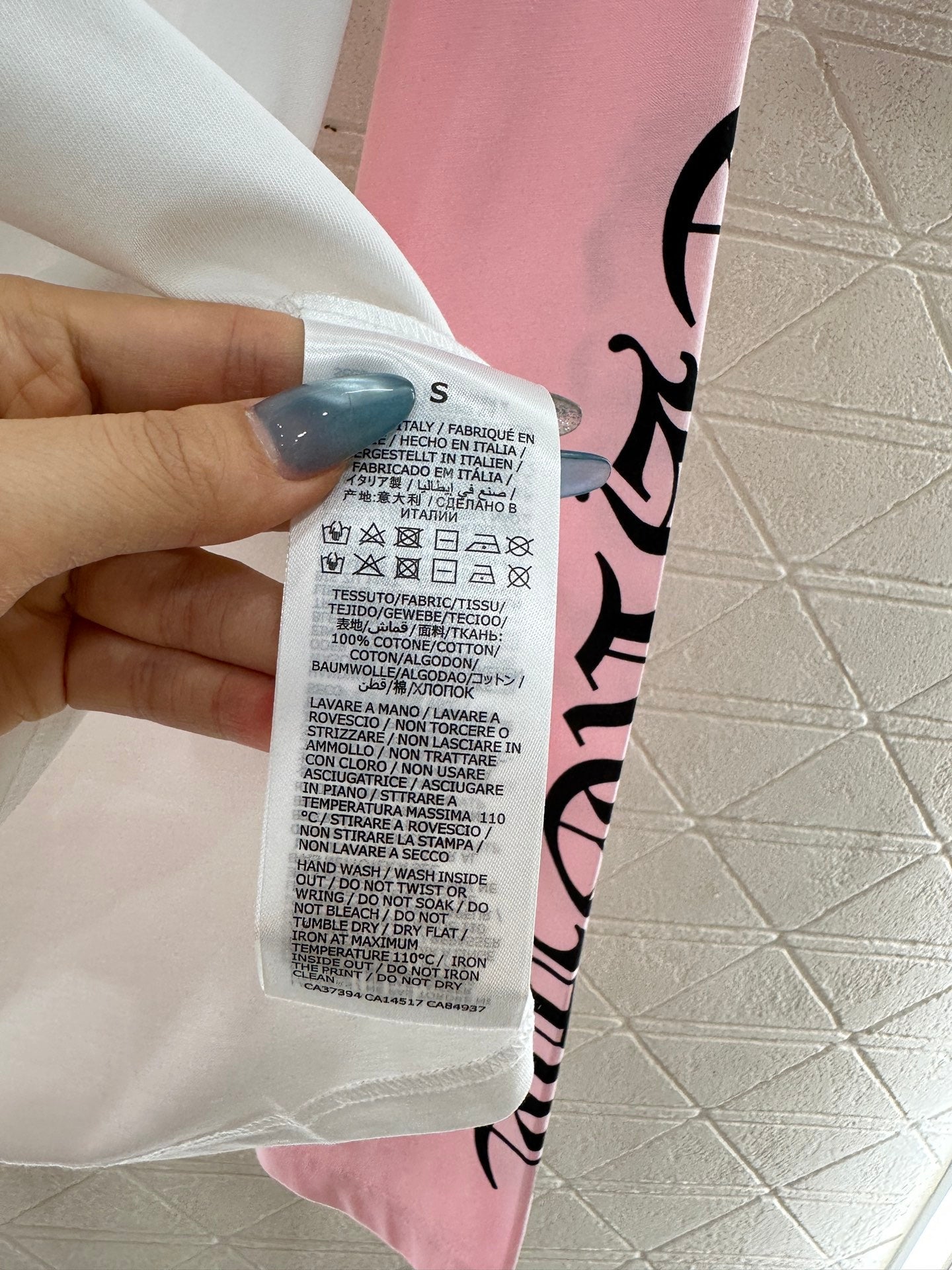 25fw Letter printed long sleeved shirt