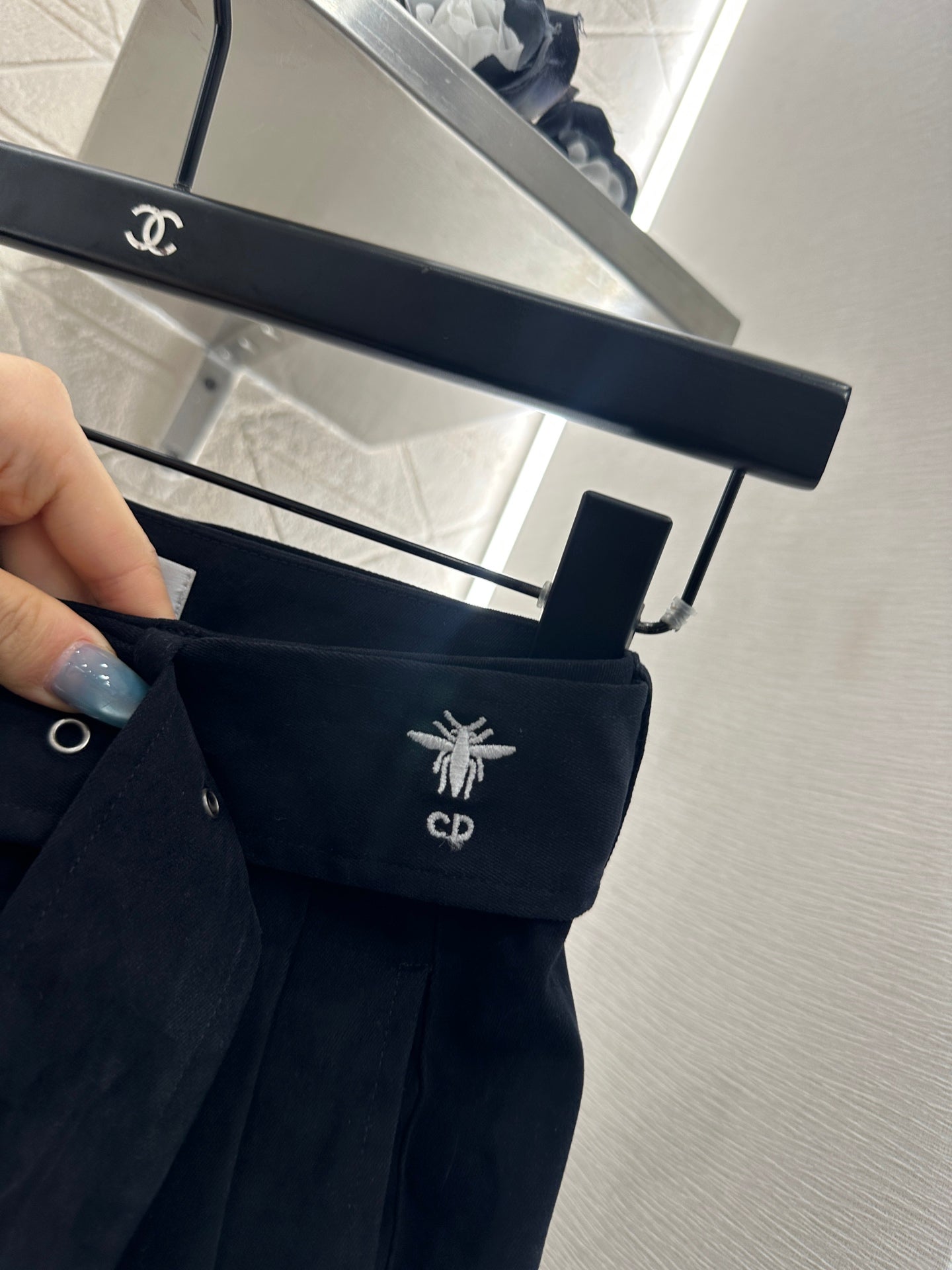 25fw Belt wide leg pants