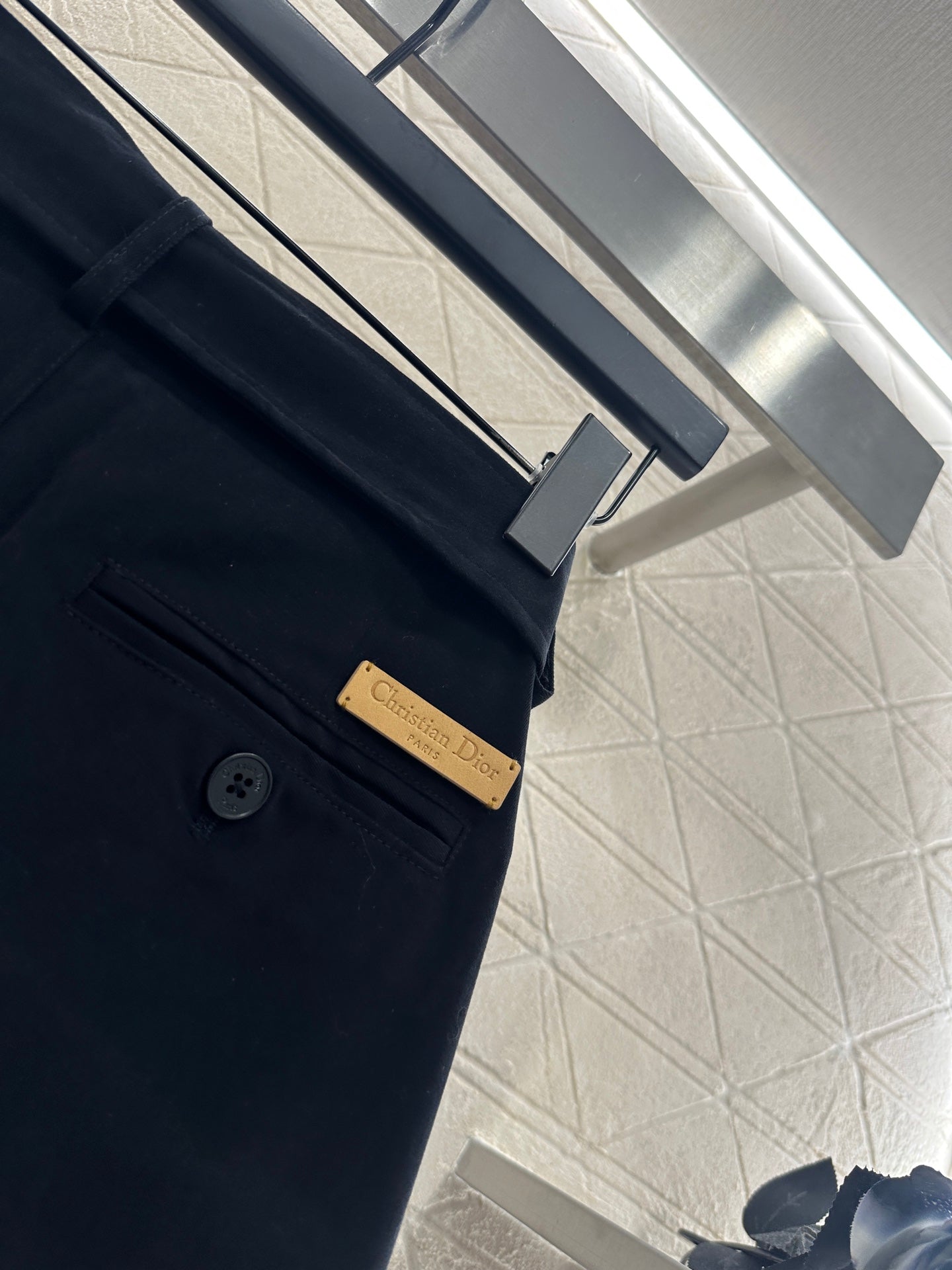 25fw Belt wide leg pants