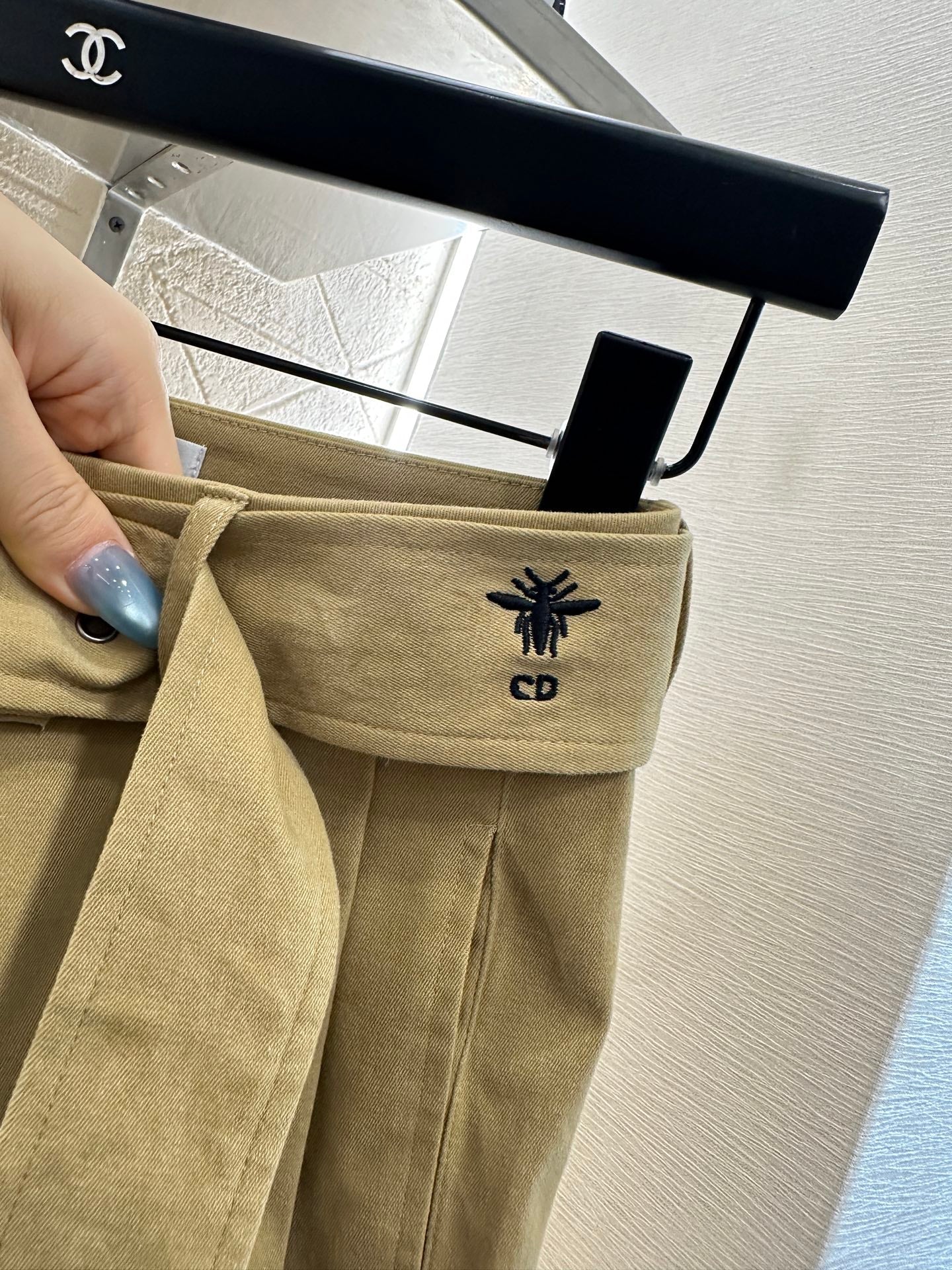 25fw Belt wide leg pants