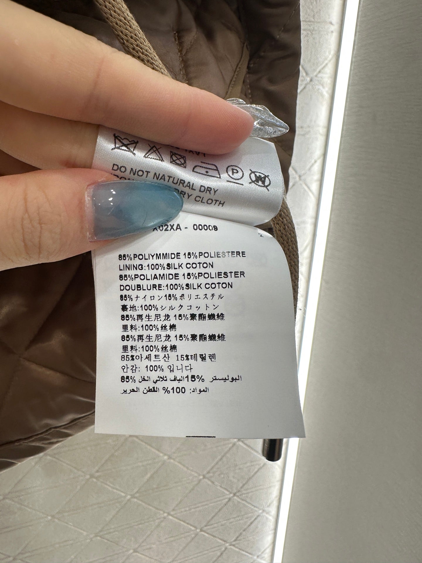 25fw Hooded drawstring waistband cotton jacket