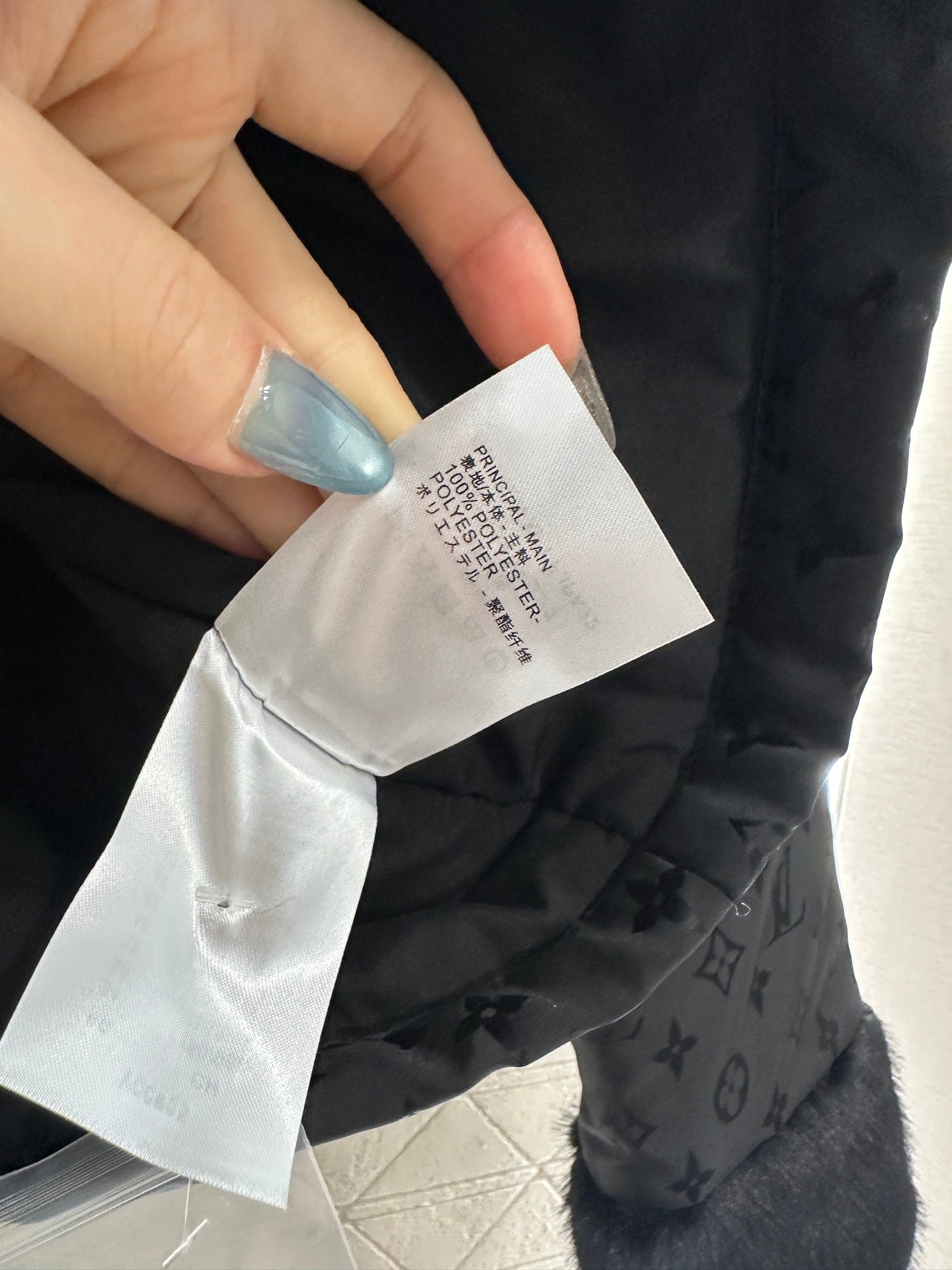 25fw Collar zipper fur patchwork cotton jacket