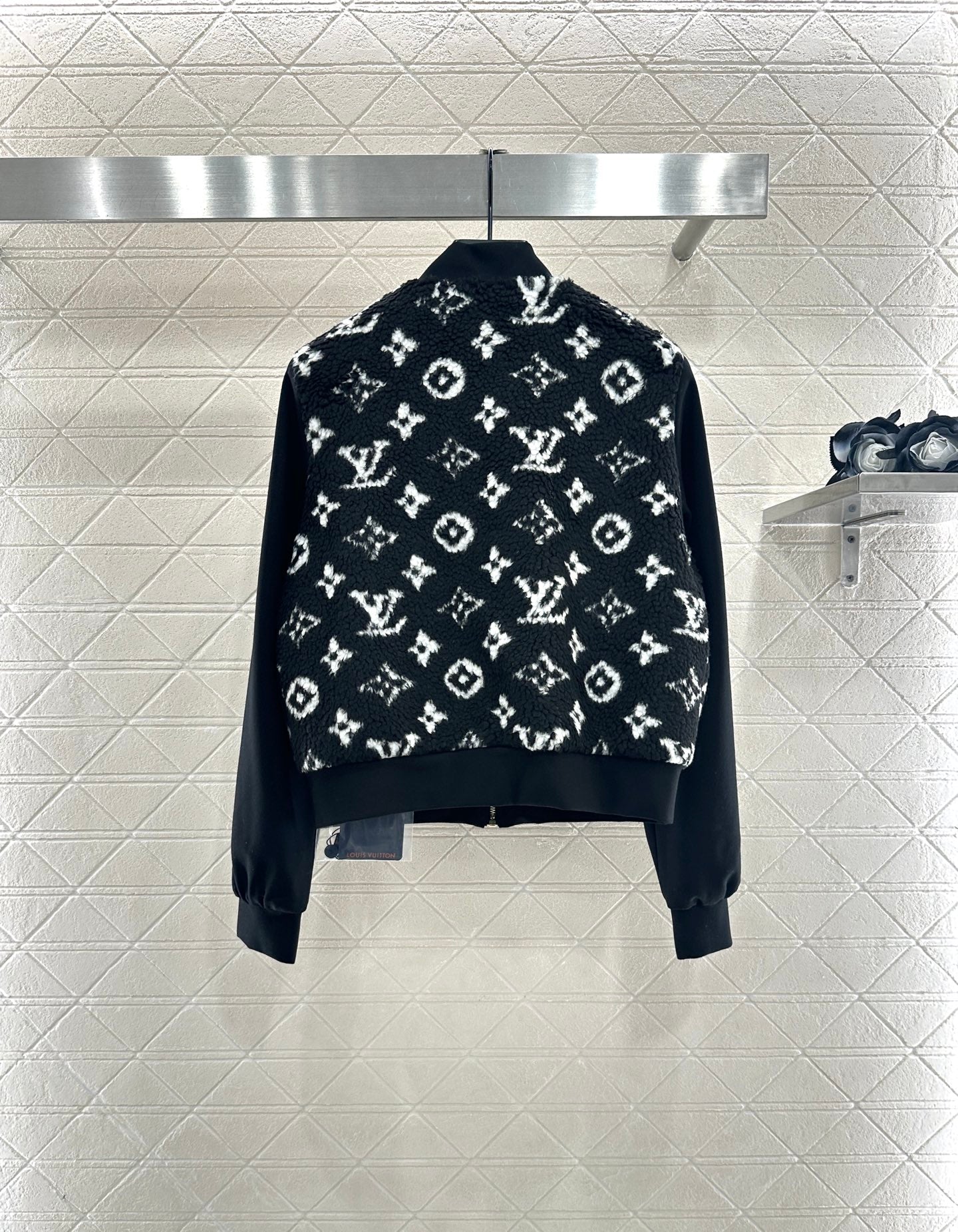 25fw Splicing Teddy Lamb Wool Coat