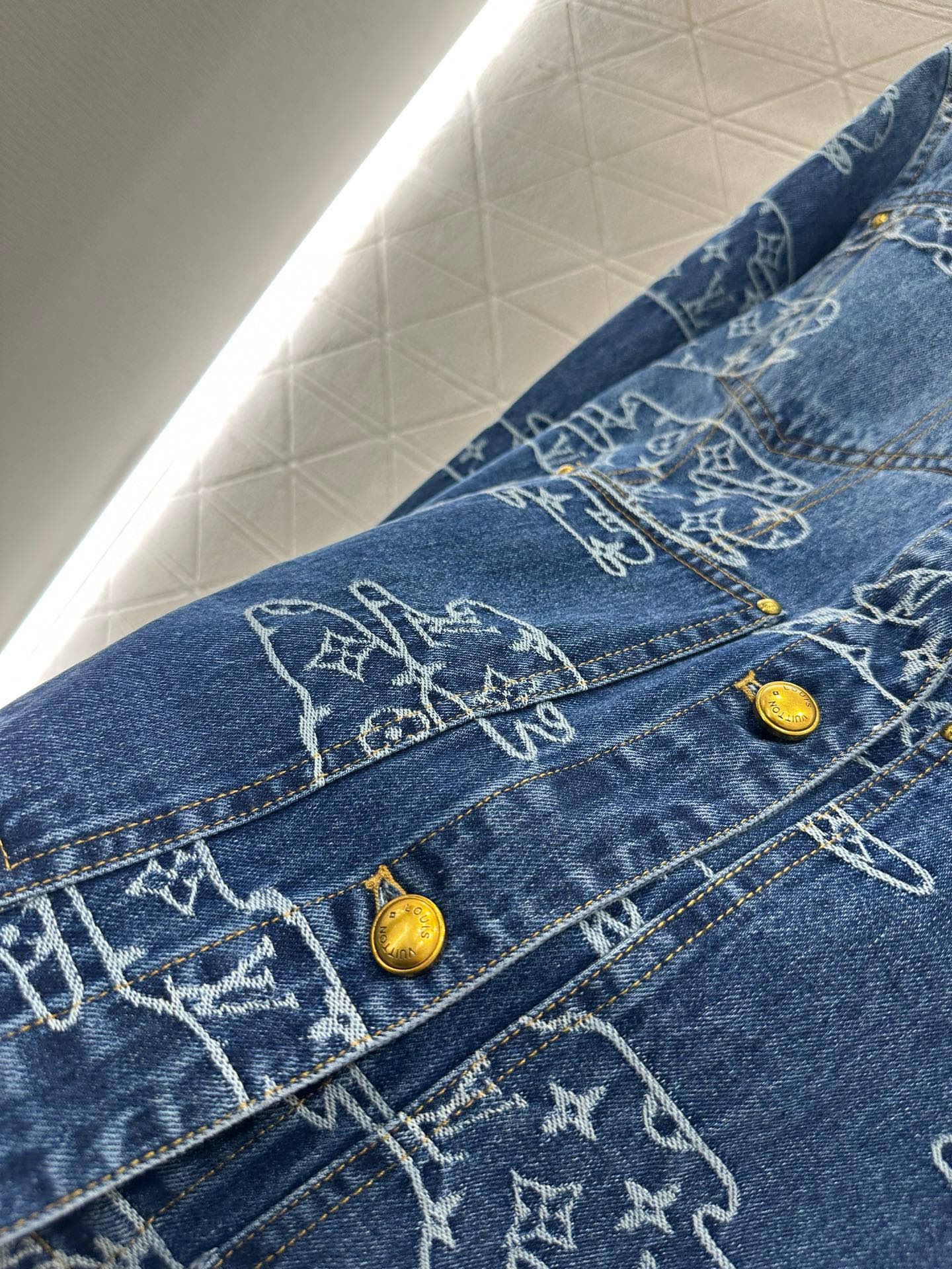 25fw Jacquard denim pants