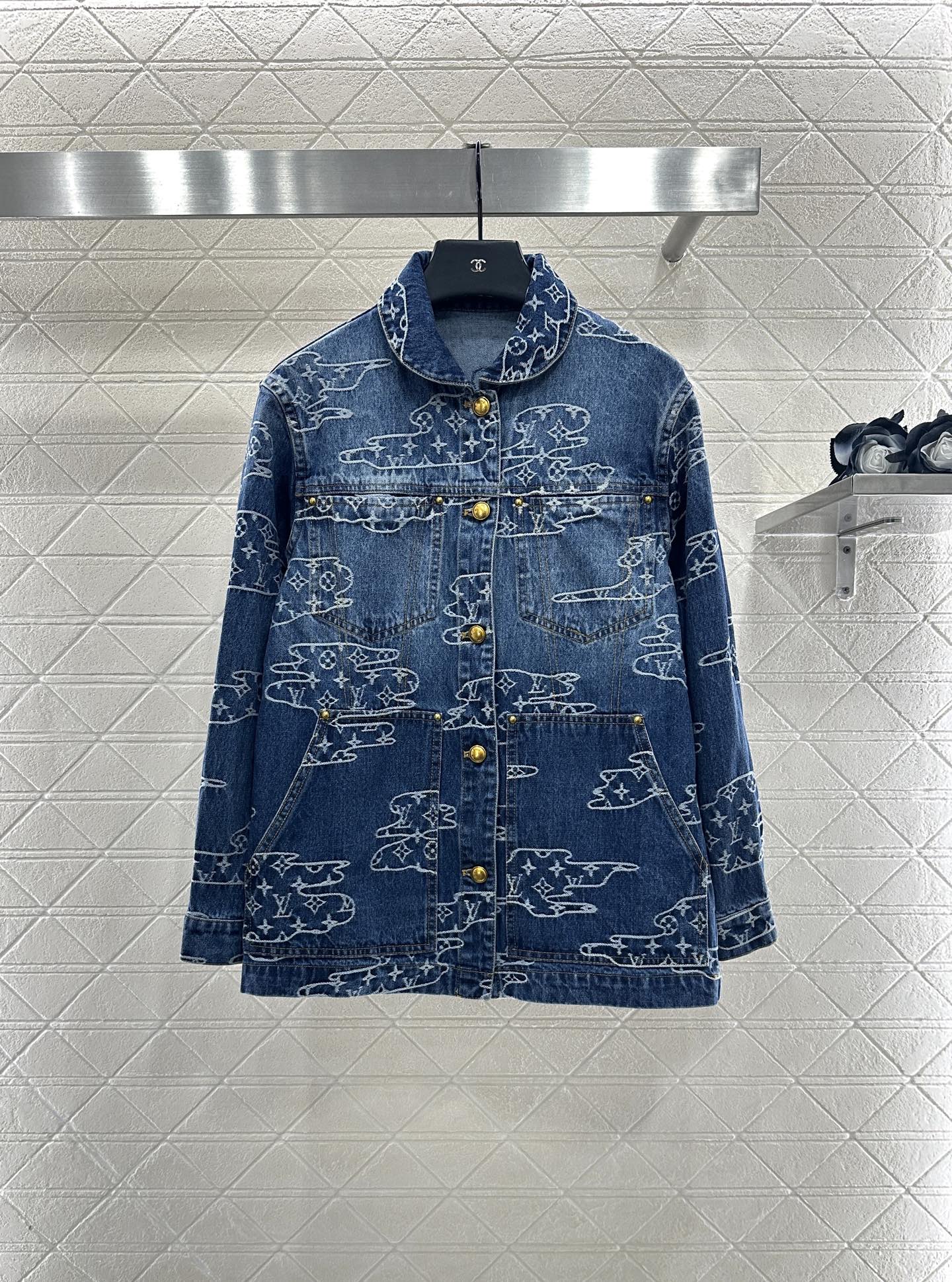 25fw Jacquard denim jacket